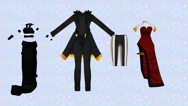 [MMD] - Random Outfit Pack  - [DL]