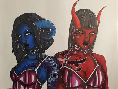 Tattooed Tieflings