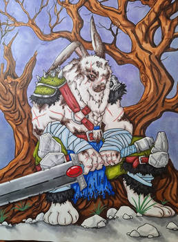 Rhino the Rabbit barbarian