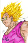 BAD ASS VAGETA by PDInk