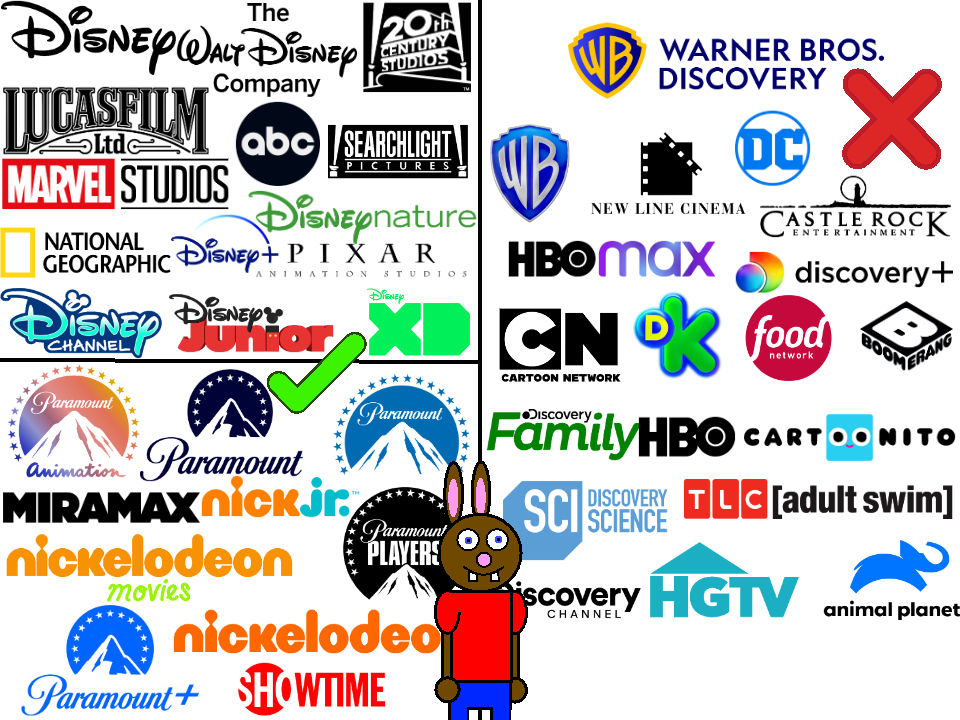 Disney And Paramount Yes Warner Bros Discovery No By Robertbrasil On disney-and-paramount-yes-warner-bros-discovery-no-by-robertbrasil-on