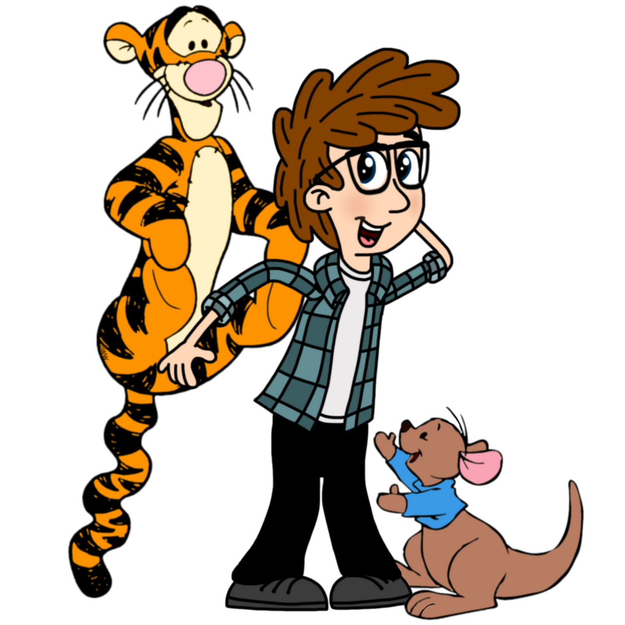 Charlie with Tigger and Roo by Media1997 on DeviantArt