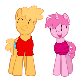 Ponified Pooh and Piglet
