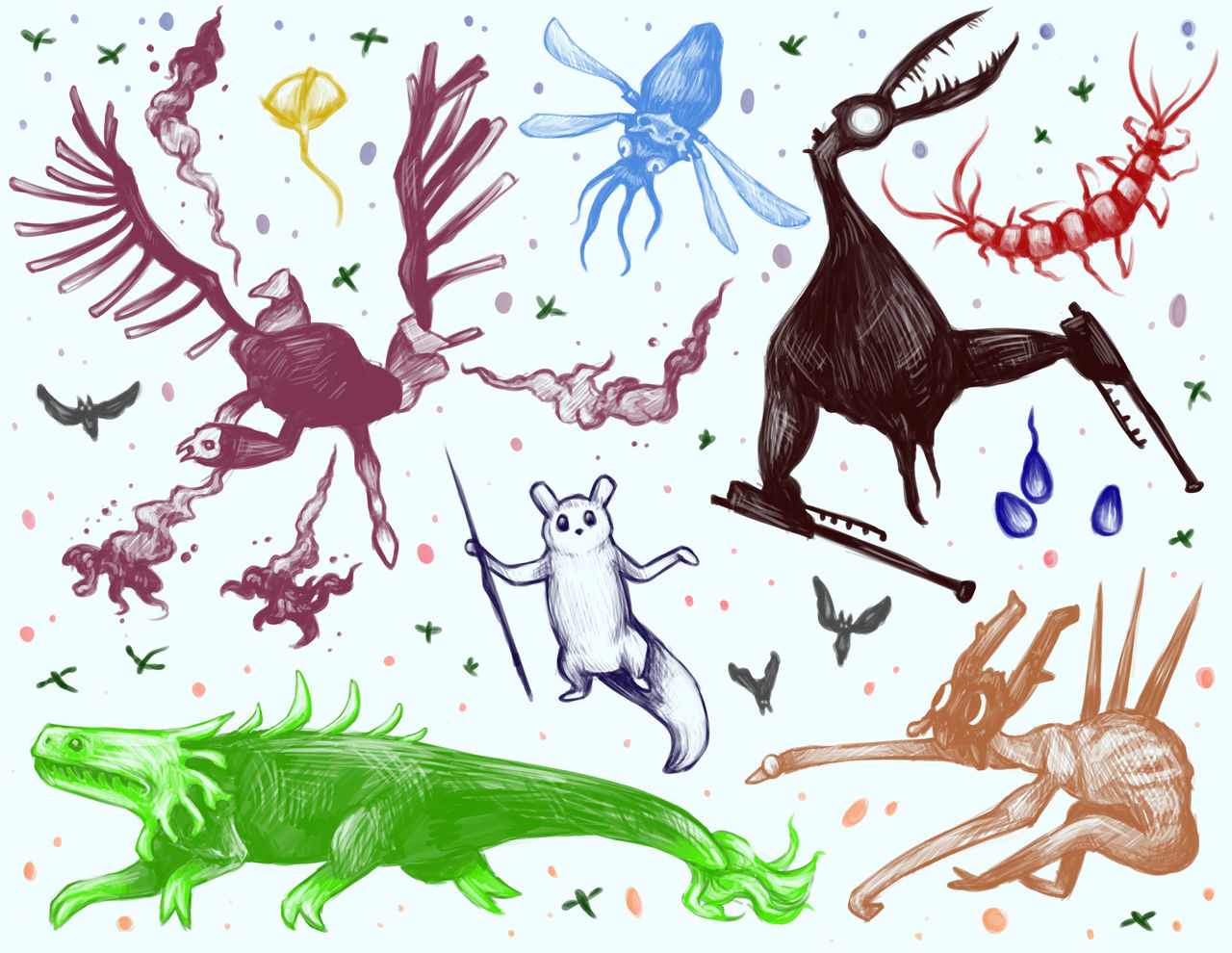 Rain World Critters By Oddsie Art On DeviantArt rain-world-critters-by-oddsie-art-on-deviantart
