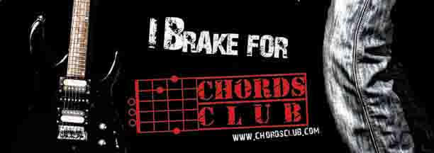 chords club bumper sticker