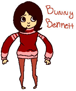 Bunny Bennett in a sweater