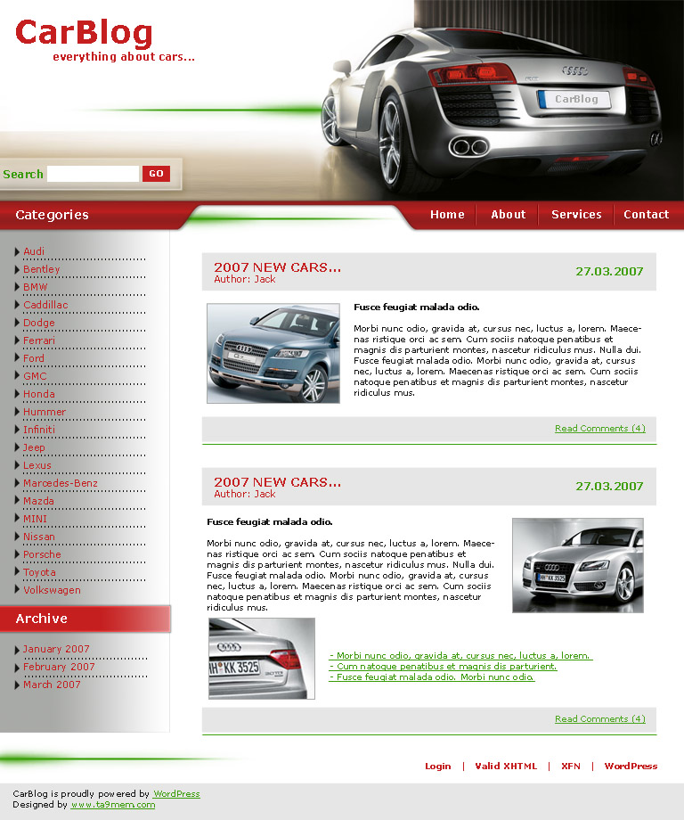 CarBlog-templates