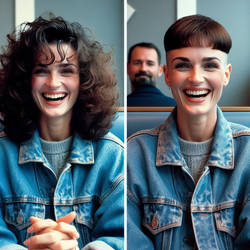 Jo loved the haircut her husband chose for her