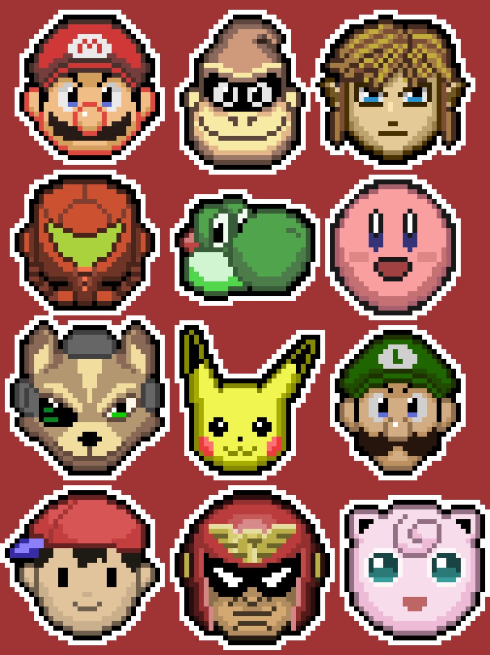 SSB 64 Characters (EDIT) by The8utcher on DeviantArt