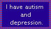 (SERIOUS STAMP) Autism and Depression