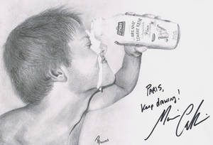 Misha Milk with signature