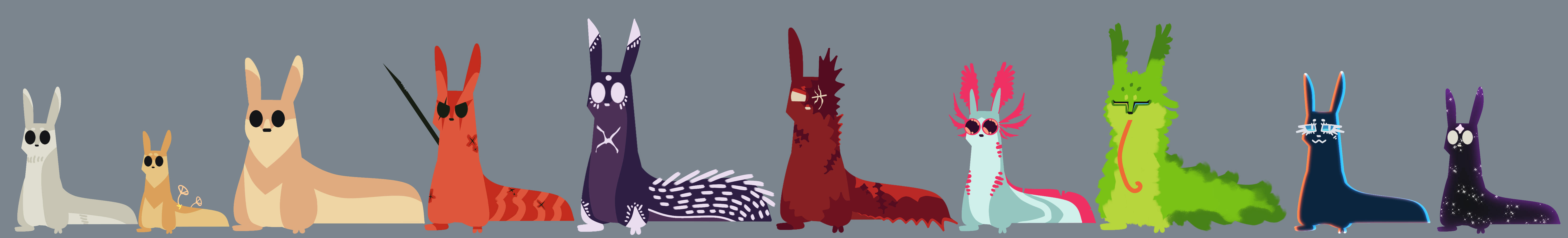 slugcat designs by MarbleLeviathan on DeviantArt