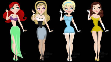 Retro Disney Princesses 1