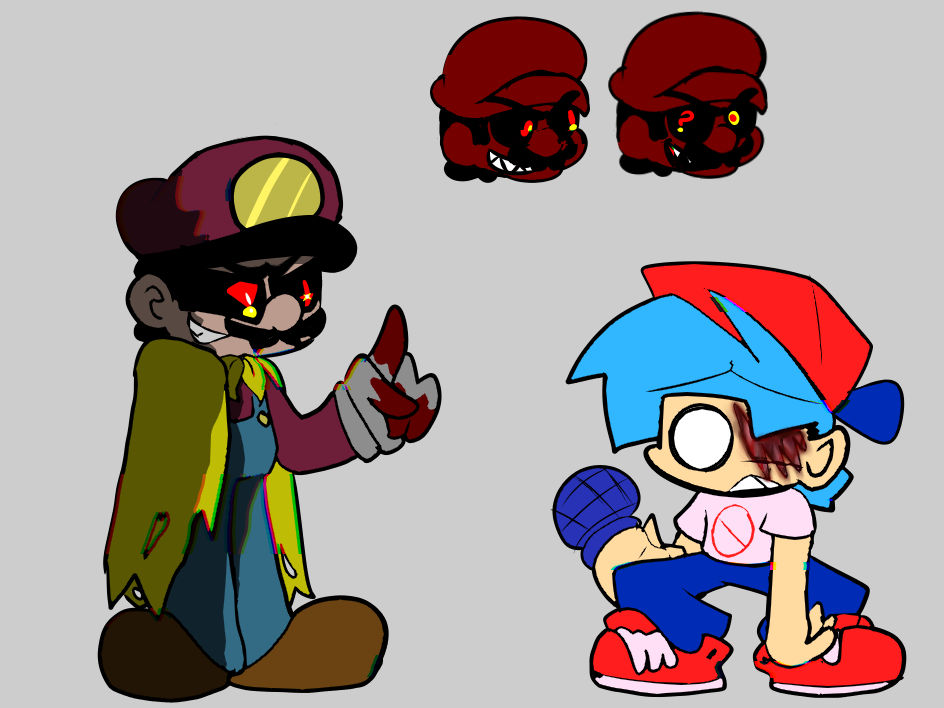 fnf concept Glitchy.Err rap battle boyfriend by Zenwpro37art on DeviantArt