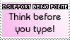 Think before you type stamp by andaria