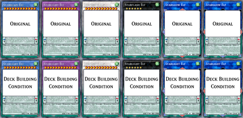 Yugioh Deck Building Condition Test