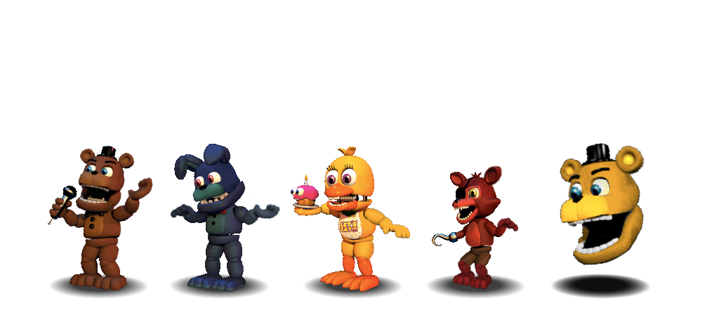 Fnaf 4 Characters Canon by aidenmoonstudios on DeviantArt