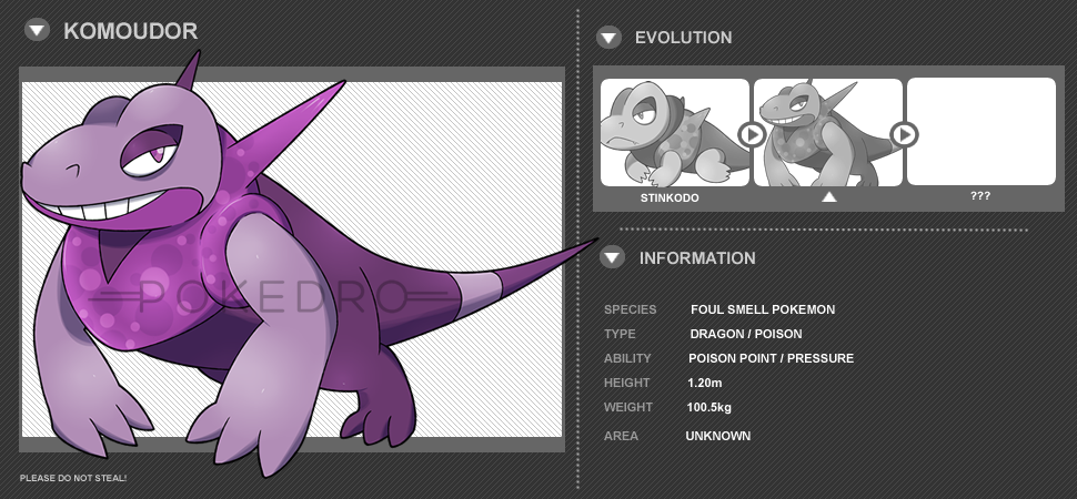 The Komodo dragon Pokemon