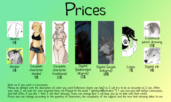 Commission Prices