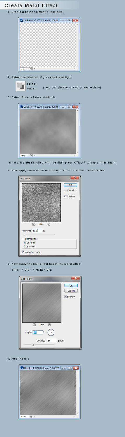 Metal Iffect Metal Effect Tutorial by gapnetin on DeviantArt