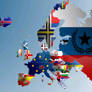 Alternate Europe Flag Map