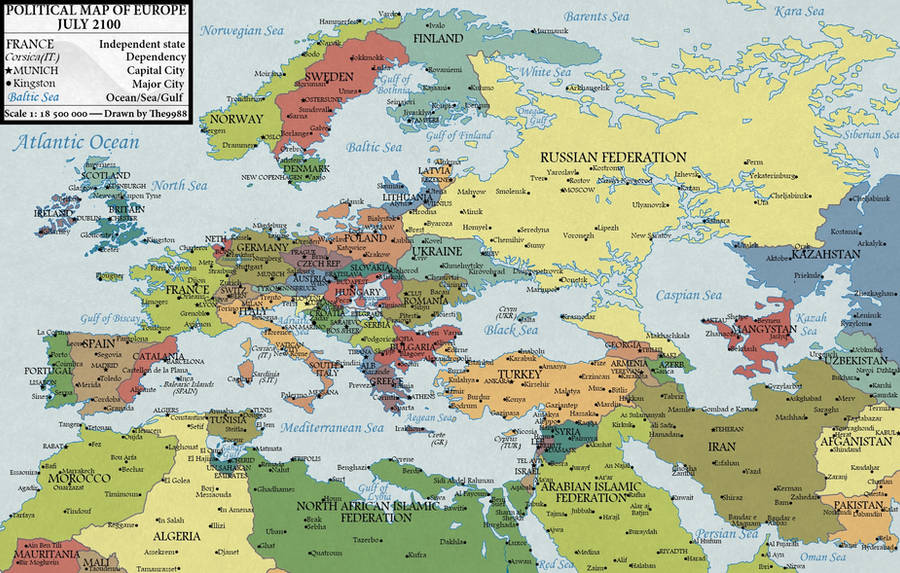 Europe in 2100(Version 1.1) by JaySimons