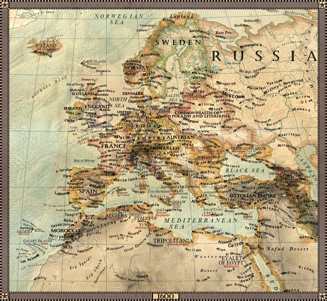 Europe in 1600