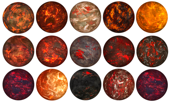 Lava Planets Pack 3