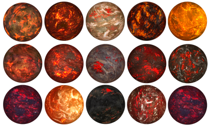 Lava Planets Pack 3