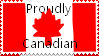 Proudly Canadian Stamp by AspeynFall