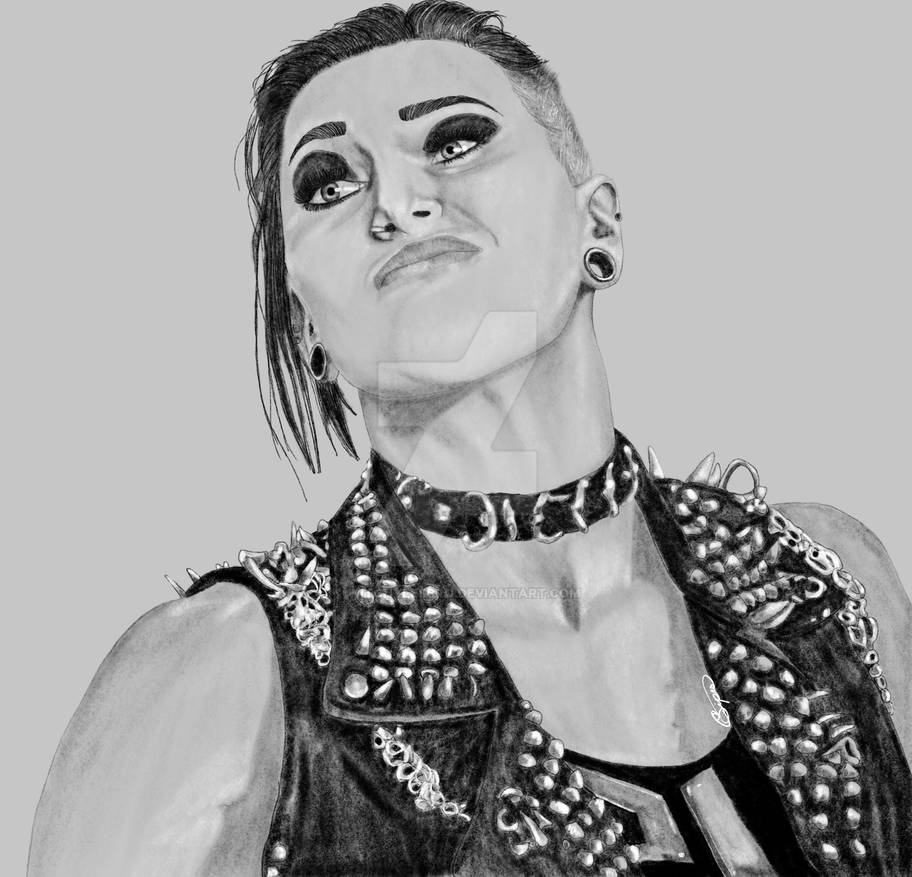 Cartoony Rhea Ripley Rhea Ripley by Witchylesbro on DeviantArt