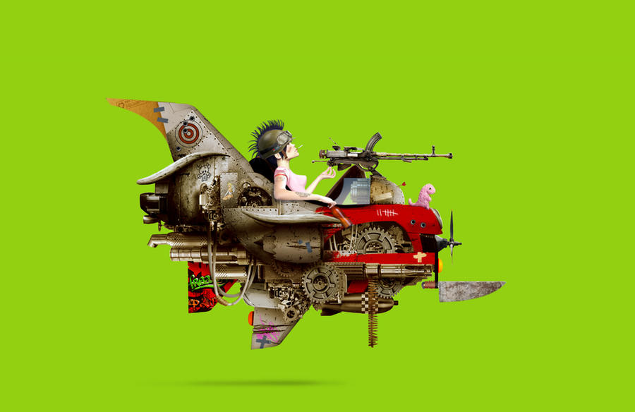 In Flying Machine Girl The Flying machine by yoanas on DeviantArt