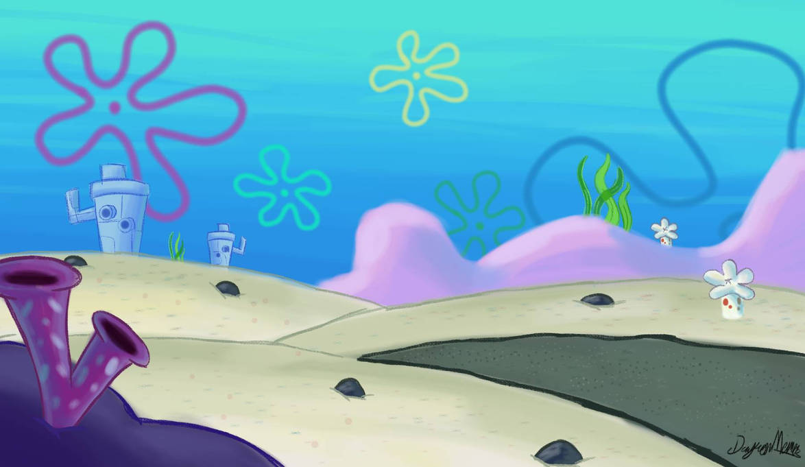 Fall Spongebob Background My attempt of the SpongeBob Background by SpongeDayron on DeviantArt