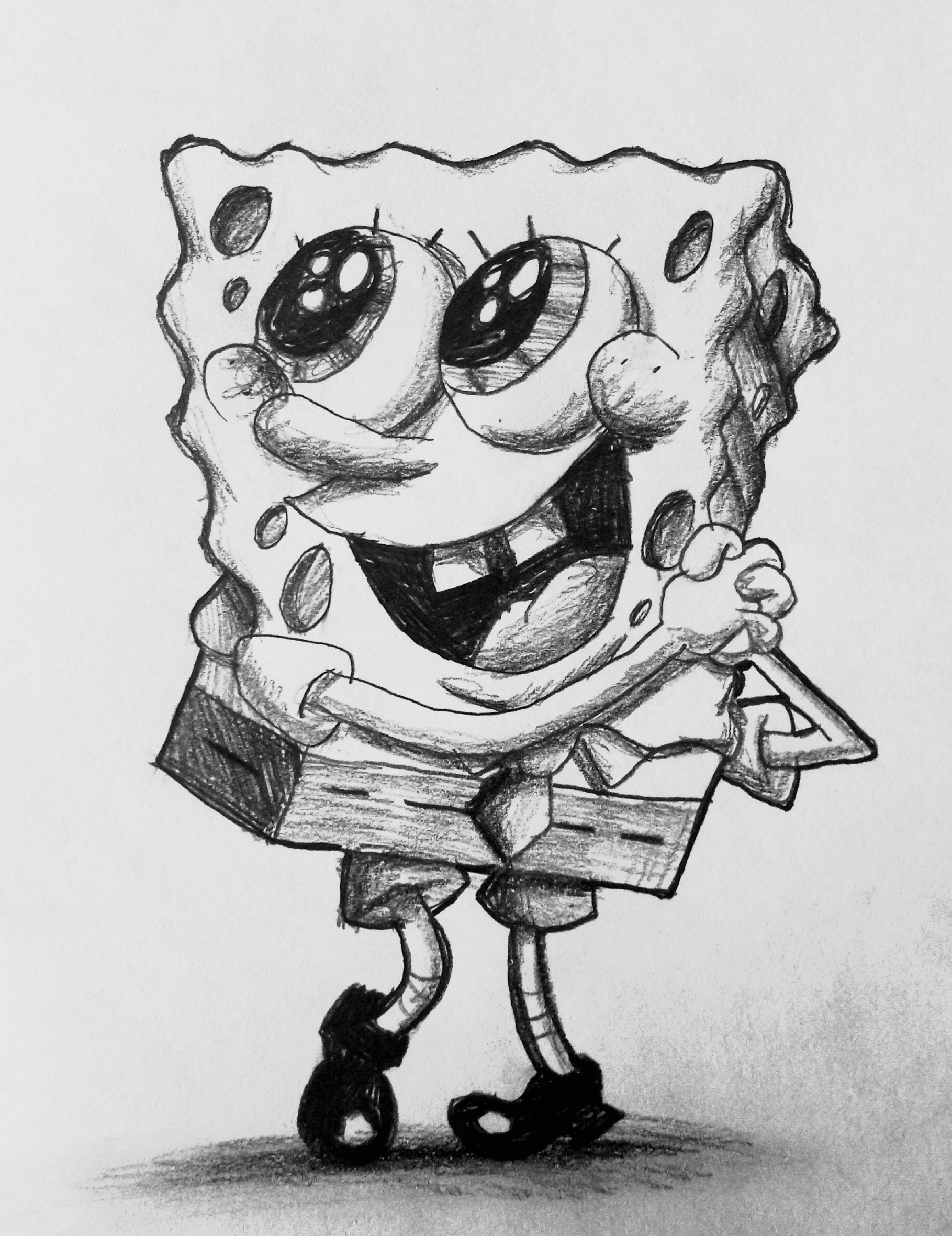 SpongeBob sketch drawing by SpongeDayron on DeviantArt