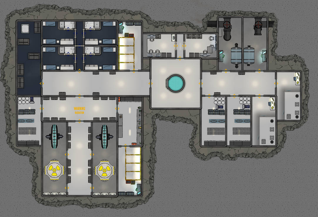 RPG MAP - Animal Research Base - Base Level 5 by meanGM on DeviantArt