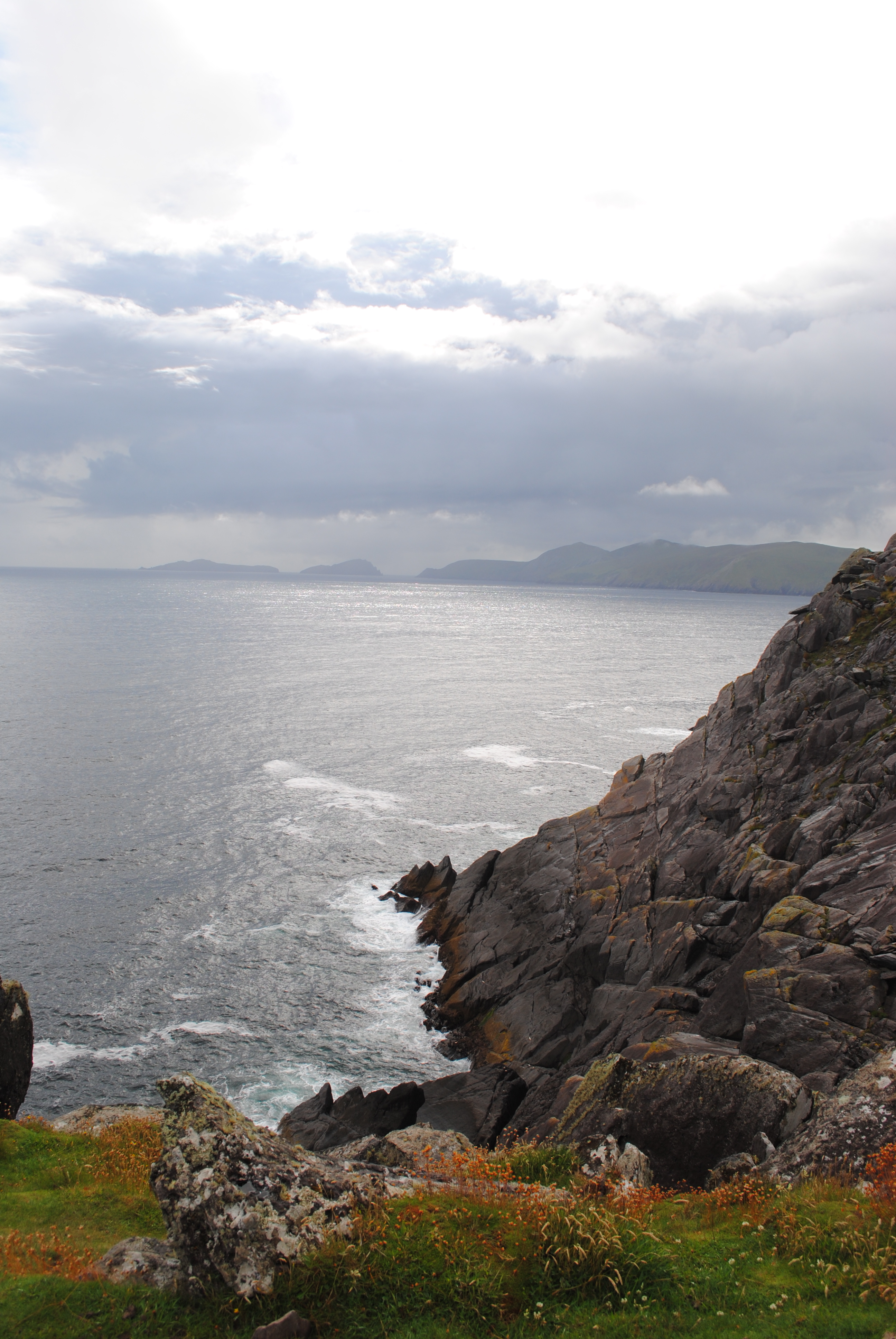 Cliffs and Cloudy Skies