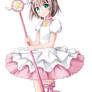 Sakura Kinomoto with white dress