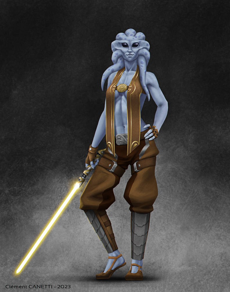 Jedi character design - Update (without call-outs) by Kanethy on DeviantArt