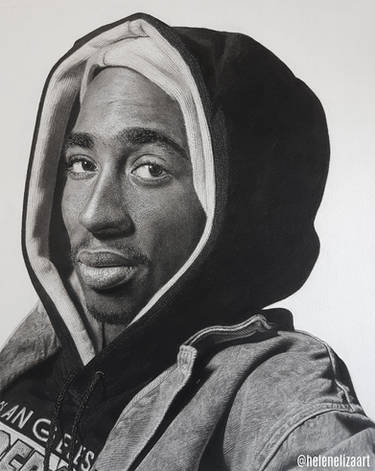 2Pac Shakur with Red Bandana by ChevysArt on DeviantArt