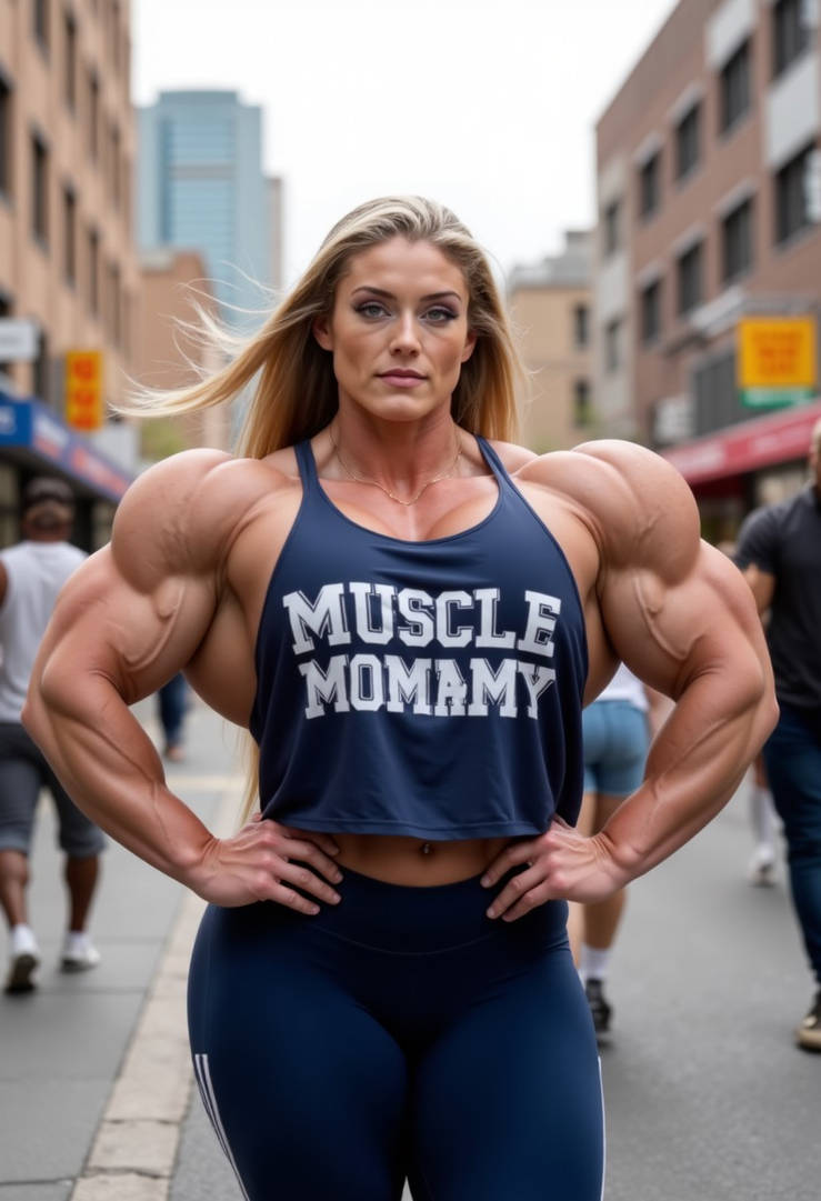 Milly Bodybuilder Muscle Mommy Sportsware Ltd. by BigAIArt on DeviantArt