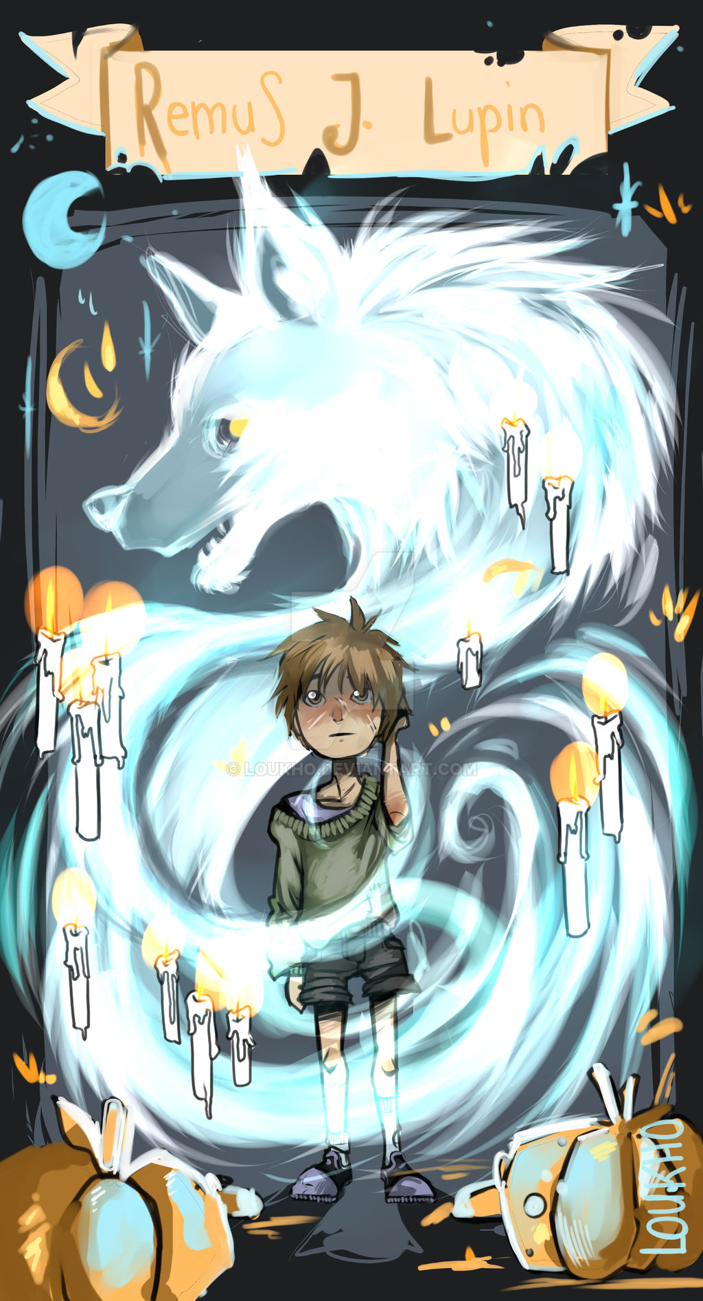 Remus Raccoon Remus' patronus by Loukho on DeviantArt