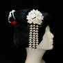 Bridal White Cherry Blossom Kanzashi 175