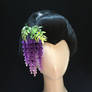 Handmade Wisteria (Fuji) Tsumami Kanzashi 398