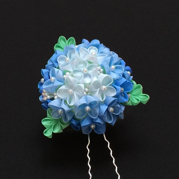 Ombre Blue Hydrangea Ajisai Kanzashi By Japanesesilkflowers On Deviantart Ombre Blue Hydrangea Ajisai Kanzashi By Japanesesilkflowers On Deviantart