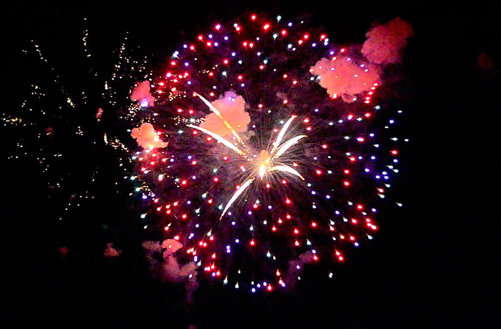 Red and Blue balls with white center by Crixans Red and Blue balls with white center by Crixans