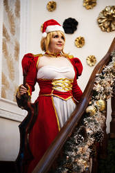 xmas cosplay saber nero