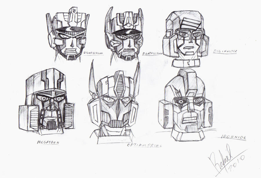 Transformers heads 2 by Rafael-Oliveira on DeviantArt