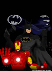 Ironman and Batman team up.