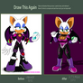 Draw this again contest entry:Rouge the Bat Redraw