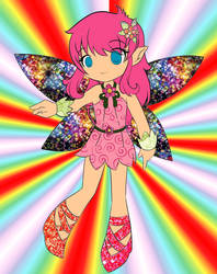 Magic Fairy colored- drawn By Kairi Harvester